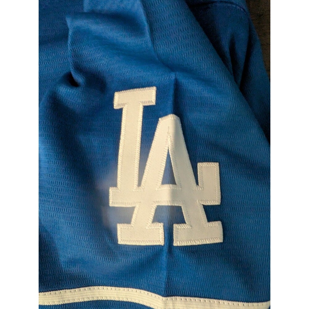 Shohei Ohtani #17 Los Angeles Dodgers Blue '24 World Series  Kanji Jersey Large - Picture 5 of 7